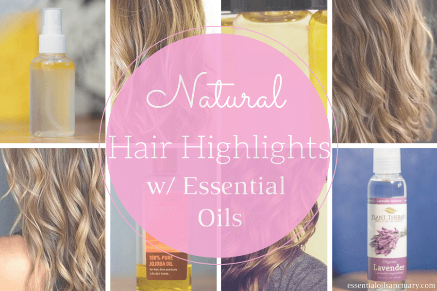 natural hair highlights with oils and hydrosols