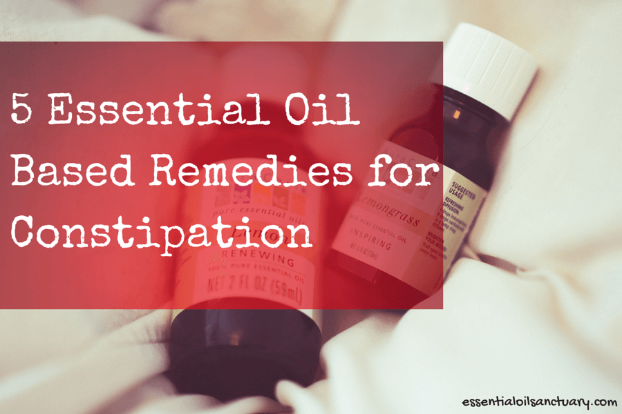 5 Essential Oil Based remedies for constipation