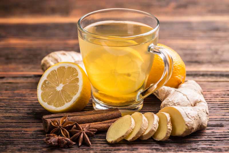 tea ginger cinnamon lemon